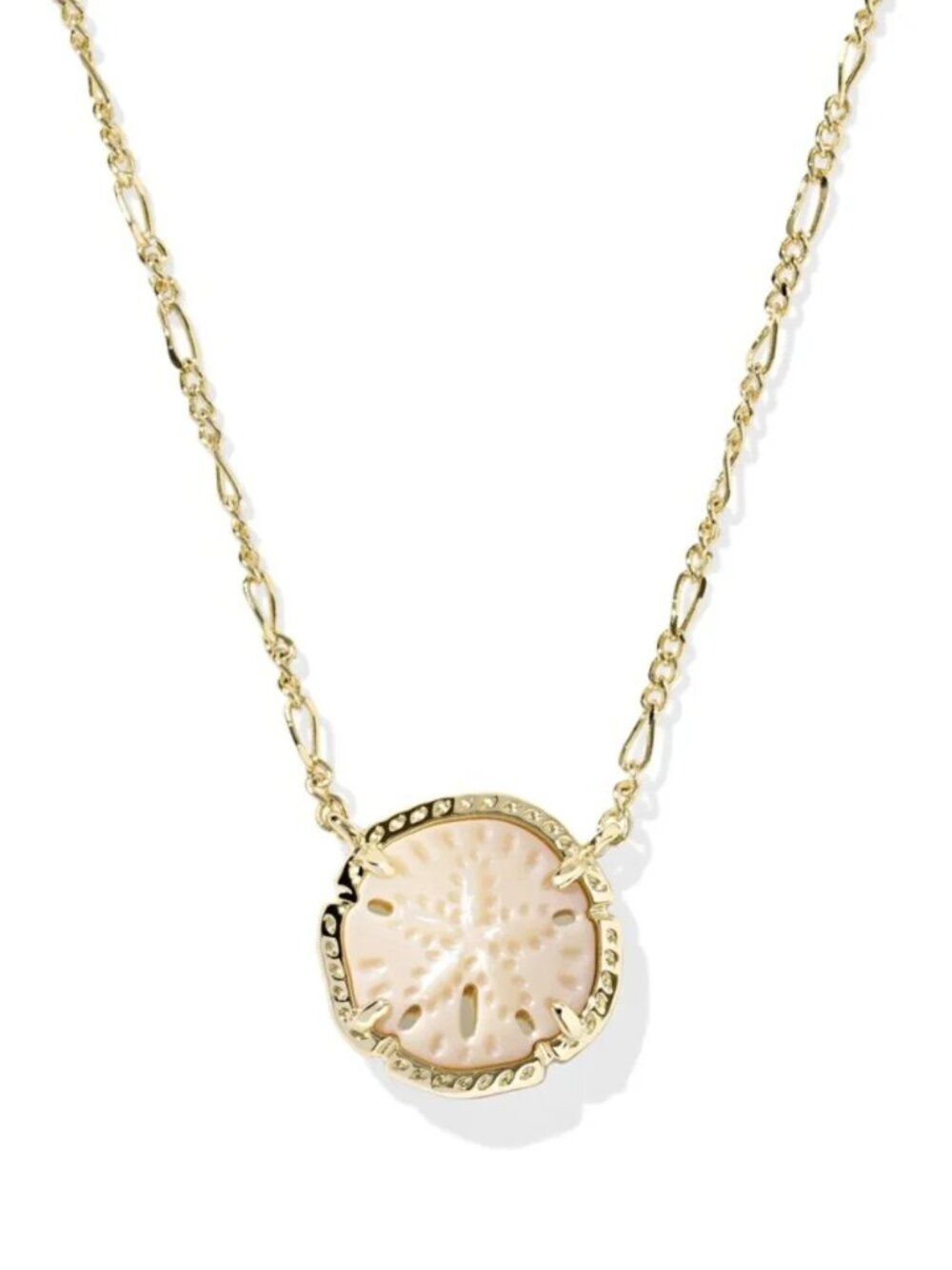 Kendra Scott x Sand Dollar Gold Short Pendant Necklace